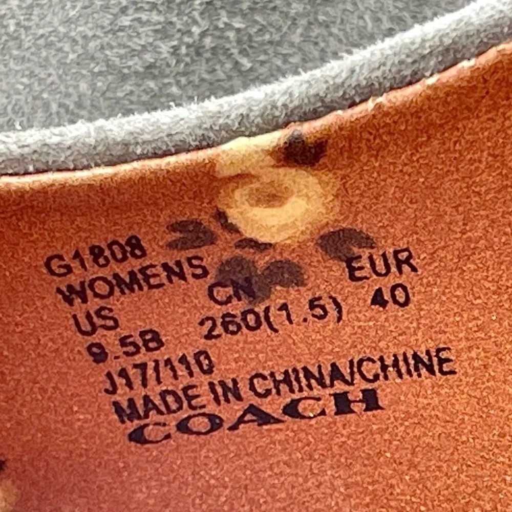 COACH Waverly Suede Leather High Heels Point‎ Toes